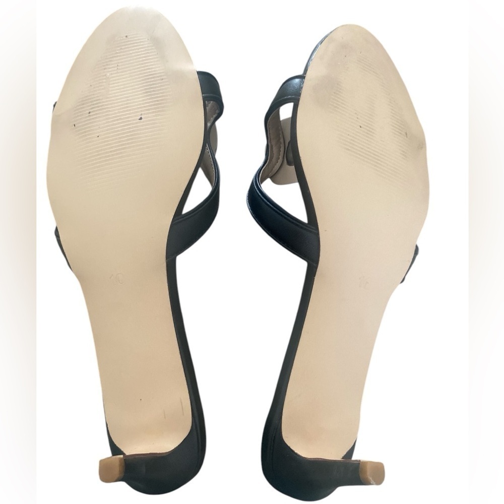 FSJ Black Open Toe Kitten Heels Slide Sandals for Women
Black SZ 10 - Picture 9 of 14